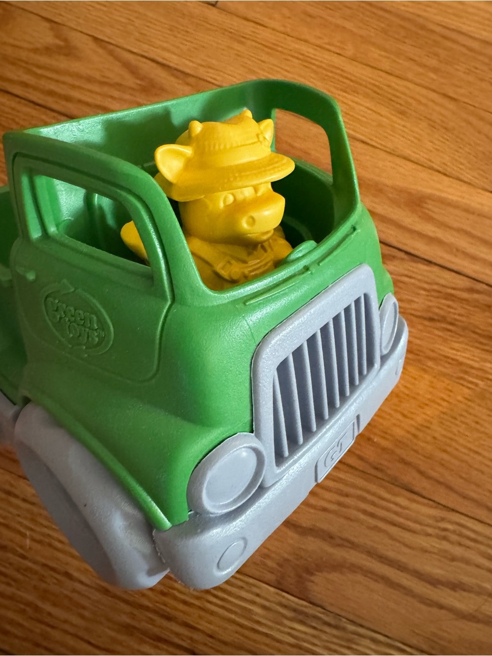 Green toys green truck with yellow farmer  Toy